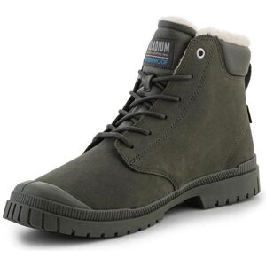 Palladium, Unisex, Boots + Stiefel, Wasserdichte Abendschuhe aus olivgrünem Leder mit Manschette, Grün, (37) Palladium, Unisex, Boots + Stiefel, Wasserdichte Abendschuhe aus olivgrünem Leder mit Manschette, Grün, (37)