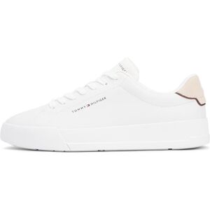 Tommy Hilfiger Herren, Sneakers, Th Court Lth Detail Ess, Weiss, (45) Tommy Hilfiger Herren, Sneakers, Th Court Lth Detail Ess, Weiss, (45)