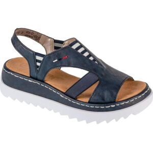 Rieker, Damen, Sandalen, Damensandalen, Blau, (38) Rieker, Damen, Sandalen, Damensandalen, Blau, (38)