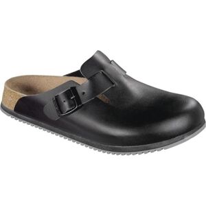 Birkenstock, Unisex, Sandalen, Boston Super Grip Naturleder Schmal, Schwarz, (37) Birkenstock, Unisex, Sandalen, Boston Super Grip Naturleder Schmal, Schwarz, (37)