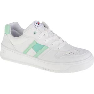 Tommy Hilfiger Damen, Sneakers, Low Cut Schnür-Sneaker T3A4-32143-1351A166 weiss 36, Weiss, (36) Tommy Hilfiger Damen, Sneakers, Low Cut Schnür-Sneaker T3A4-32143-1351A166 weiss 36, Weiss, (36)