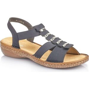 Rieker, Damen, Sandalen, Sandalen/Sandaletten, Blau, (37) Rieker, Damen, Sandalen, Sandalen/Sandaletten, Blau, (37)