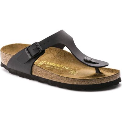 Birkenstock, Unisex, Sandalen, Gizeh Birko-Flor schmal, Schwarz, (38) Birkenstock, Unisex, Sandalen, Gizeh Birko-Flor schmal, Schwarz, (38)