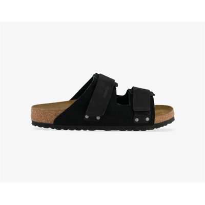 Birkenstock, Herren, Sandalen, Slides "Uji" schwarz, Schwarz, (46) Birkenstock, Herren, Sandalen, Slides "Uji" schwarz, Schwarz, (46)
