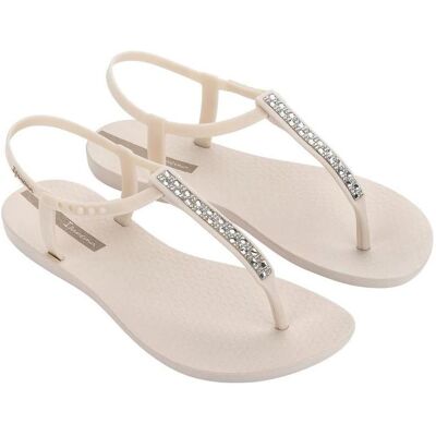 Ipanema, Damen, Sandalen, Sandal Class Damen-Flip-Flop-Sandalen in Beige mit Zirkonen, Beige, (38) Ipanema, Damen, Sandalen, Sandal Class Damen-Flip-Flop-Sandalen in Beige mit Zirkonen, Beige, (38)