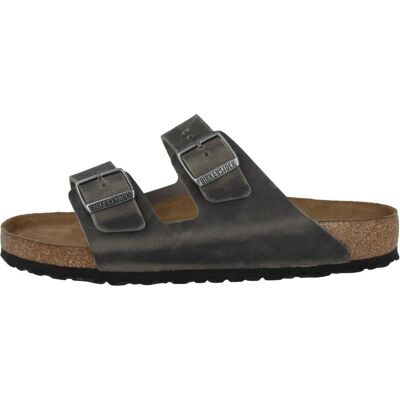 Birkenstock, Unisex, Sandalen, Arizona Weichbettung Fettleder Nubuk normal, Grau, (40) Birkenstock, Unisex, Sandalen, Arizona Weichbettung Fettleder Nubuk normal, Grau, (40)