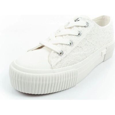 Lee, Damen, Sneakers, Isla women's sports shoes sneakers white platform lace, Weiss, (37) Lee, Damen, Sneakers, Isla women's sports shoes sneakers white platform lace, Weiss, (37)