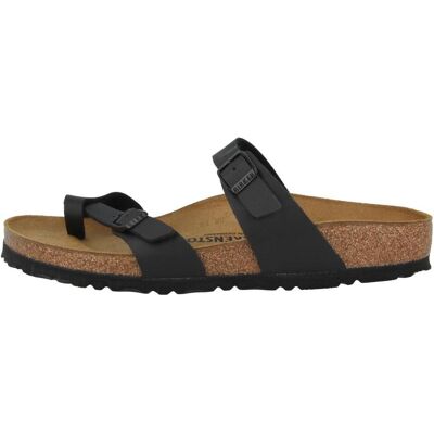 Birkenstock, Damen, Sandalen, Mayari Birko-Flor schmal, Schwarz, (38) Birkenstock, Damen, Sandalen, Mayari Birko-Flor schmal, Schwarz, (38)
