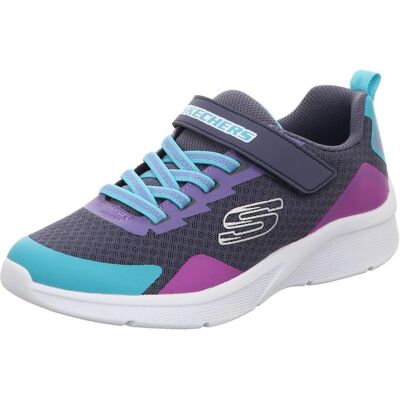 Skechers, Mädchen, Sneakers, Mädchen Kinder Halbschuhe grau, Blau, Grau, (28.5) Skechers, Mädchen, Sneakers, Mädchen Kinder Halbschuhe grau, Blau, Grau, (28.5)