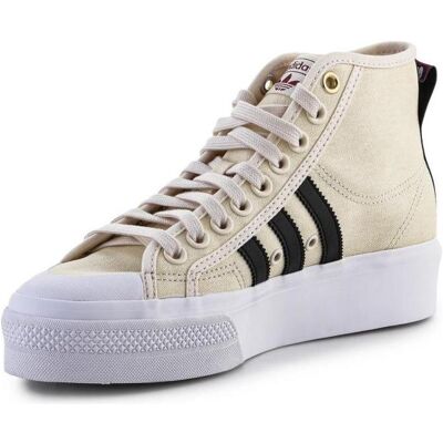 Adidas Damen, Sneakers, Nizza Plateau-Halbschuhe, Beige, (40) Adidas Damen, Sneakers, Nizza Plateau-Halbschuhe, Beige, (40)