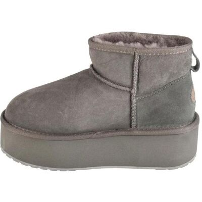 Emu Australia, Damen, Boots + Stiefel, Stinger Micro Flatform-Schuhe, Grau, Silber, (40) Emu Australia, Damen, Boots + Stiefel, Stinger Micro Flatform-Schuhe, Grau, Silber, (40)