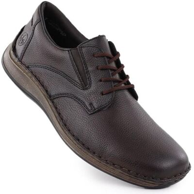 Rieker, Herren, Halbschuhe, braune Herrenlederschuhe, Braun, (44) Rieker, Herren, Halbschuhe, braune Herrenlederschuhe, Braun, (44)