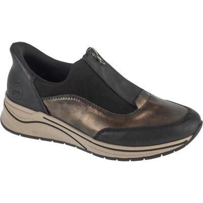 Rieker, Damen, Halbschuhe, Schuhe N9553-25 Schwarz, Schwarz, (39) Rieker, Damen, Halbschuhe, Schuhe N9553-25 Schwarz, Schwarz, (39)