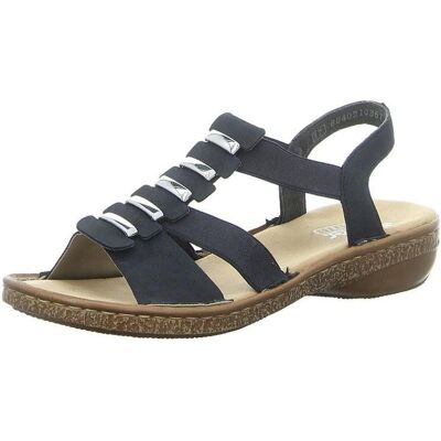 Rieker, Damen, Sandalen, Sandalen/Sandaletten, Blau, (42) Rieker, Damen, Sandalen, Sandalen/Sandaletten, Blau, (42)