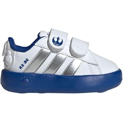 Adidas Jungen, Sneakers, Droids Grand Court CF I Jr. Schuhe, Weiss, (25.5) Adidas Jungen, Sneakers, Droids Grand Court CF I Jr. Schuhe, Weiss, (25.5)
