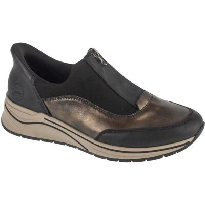Rieker, Damen, Halbschuhe, Schuhe N9553-25 Schwarz, Braun, Schwarz, (42) Rieker, Damen, Halbschuhe, Schuhe N9553-25 Schwarz, Braun, Schwarz, (42)