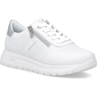 Rieker, Damen, Sneakers, Women's leather sports shoes white Remonte D2V03-80, Weiss, (42) Rieker, Damen, Sneakers, Women's leather sports shoes white Remonte D2V03-80, Weiss, (42)