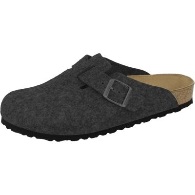 Birkenstock, Unisex, Sandalen, Boston Wollfilz normal, Grau, (36) Birkenstock, Unisex, Sandalen, Boston Wollfilz normal, Grau, (36)