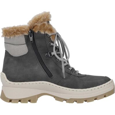 Rieker, Damen, Boots + Stiefel, Stiefelette - 101558, Grau, (37) Rieker, Damen, Boots + Stiefel, Stiefelette - 101558, Grau, (37)
