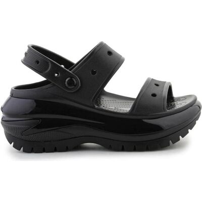 Crocs, Damen, Sandalen, Classic Mega Crush Sandal, Schwarz, (39) Crocs, Damen, Sandalen, Classic Mega Crush Sandal, Schwarz, (39)