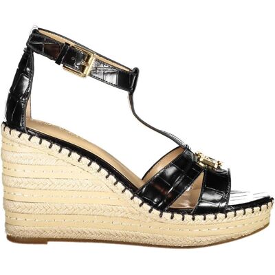 Ralph Lauren, Damen, Sandalen, Schwarze Polyester-Sandale, Schwarz, (40) Ralph Lauren, Damen, Sandalen, Schwarze Polyester-Sandale, Schwarz, (40)