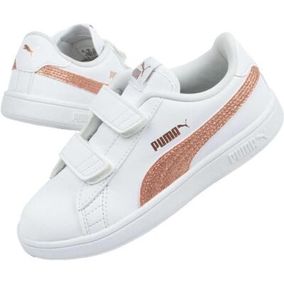 Puma Mädchen, Sneakers, Smash Schuhe, Weiss, (26) Puma Mädchen, Sneakers, Smash Schuhe, Weiss, (26)