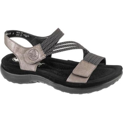 Rieker, Damen, Sandalen, Sandalen Sandalen, Grau, Weiss, Schwarz, (36) Rieker, Damen, Sandalen, Sandalen Sandalen, Grau, Weiss, Schwarz, (36)