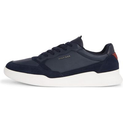 Tommy Hilfiger Damen, Sneakers, Elevated Cupsole Leather Mix - 58213, Blau, (40) Tommy Hilfiger Damen, Sneakers, Elevated Cupsole Leather Mix - 58213, Blau, (40)