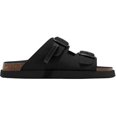 D.Franklin, Unisex, Sandalen, Vibe Sandals Flip-Flops mit Schnalle, Braun, Schwarz, (44) D.Franklin, Unisex, Sandalen, Vibe Sandals Flip-Flops mit Schnalle, Braun, Schwarz, (44)