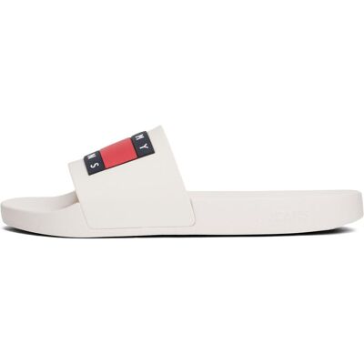 Tommy Hilfiger Herren, Sandalen, Tommy Jeans Pool Slide Ess, Beige, (46) Tommy Hilfiger Herren, Sandalen, Tommy Jeans Pool Slide Ess, Beige, (46)