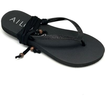 Ailoria, Damen, Sandalen, Pampelonne, Schwarz, (35) Ailoria, Damen, Sandalen, Pampelonne, Schwarz, (35)