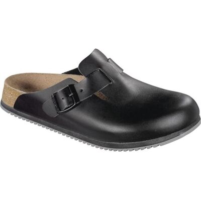 Birkenstock, Unisex, Sandalen, Boston Naturleder Schmal, Schwarz, (41) Birkenstock, Unisex, Sandalen, Boston Naturleder Schmal, Schwarz, (41)