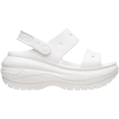 Crocs, Damen, Sandalen, Classic Mega Crush Sandal, Weiss, (39) Crocs, Damen, Sandalen, Classic Mega Crush Sandal, Weiss, (39)