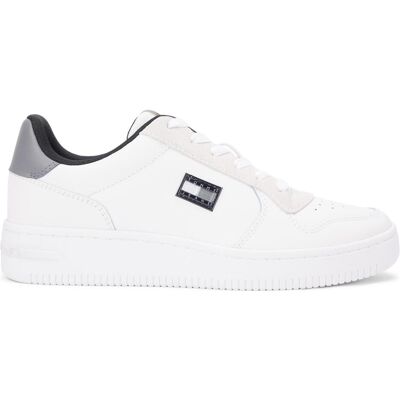 Tommy Hilfiger Herren, Sneakers, Tjm Retro Basket, Weiss, Grau, Beige, (41) Tommy Hilfiger Herren, Sneakers, Tjm Retro Basket, Weiss, Grau, Beige, (41)