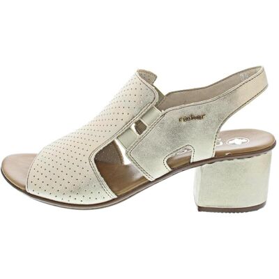 Rieker, Damen, Sandalen, Beige Sandale, Beige, (42) Rieker, Damen, Sandalen, Beige Sandale, Beige, (42)