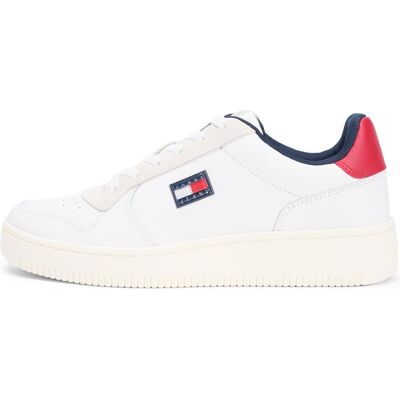 Tommy Hilfiger Herren, Sneakers, Tjm Retro Basket, Weiss, (45) Tommy Hilfiger Herren, Sneakers, Tjm Retro Basket, Weiss, (45)