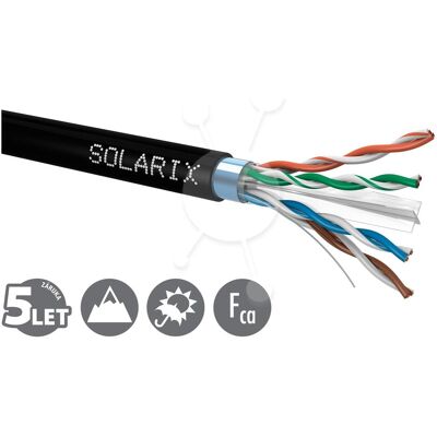 Solarix Venkovnà inst. kabel CAT6 FTP PE drát (FTP, CAT6, 500 m), Netzwerkkabel Solarix Venkovnà inst. kabel CAT6 FTP PE drát (FTP, CAT6, 500 m), Netzwerkkabel