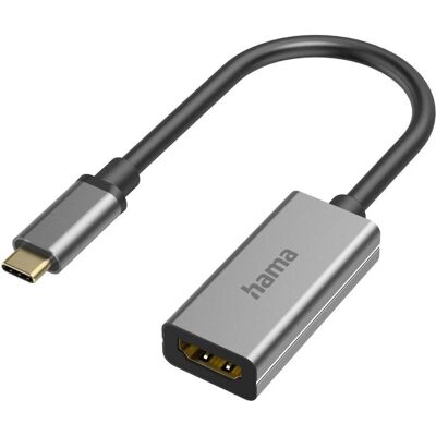Hama Video-Adapter, USB-C-Stecker - HDMI™-Buchse, Ultra-HD 8K@60Hz, Alu (HDMI), Video Adapter, Grau Hama Video-Adapter, USB-C-Stecker - HDMI™-Buchse, Ultra-HD 8K@60Hz, Alu (HDMI), Video Adapter, Grau