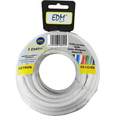 EDM, Kabelschutz + Kabelführung, Product Kabel 28085 Weiss 2 X 1 Mm 5 M (Kabelschlauch, 500 cm) EDM, Kabelschutz + Kabelführung, Product Kabel 28085 Weiss 2 X 1 Mm 5 M (Kabelschlauch, 500 cm)