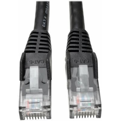Eaton Cat6 Gigabit Snagless Molded UTP Ethernet Cable RJ45 M/M Black 1ft. 0,31m (U/UTP, CAT6, 0.30 m), Netzwerkkabel Eaton Cat6 Gigabit Snagless Molded UTP Ethernet Cable RJ45 M/M Black 1ft. 0,31m (U/UTP, CAT6, 0.30 m), Netzwerkkabel