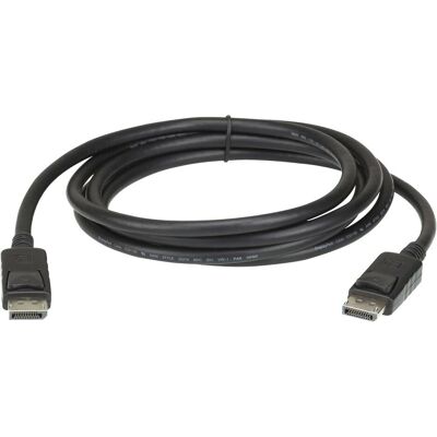 Aten DisplayPort rev.1.2 Cable -7D03DP Black, DP to DP (3 m), Videokabel, Schwarz Aten DisplayPort rev.1.2 Cable -7D03DP Black, DP to DP (3 m), Videokabel, Schwarz