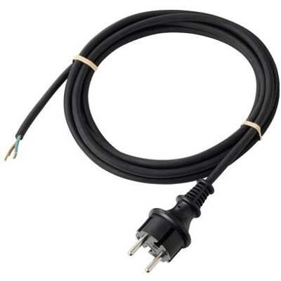 Sygonix SY-6870674 Strom Anschlusskabel Schwarz 5.00 m (5 m), Stromkabel, Schwarz Sygonix SY-6870674 Strom Anschlusskabel Schwarz 5.00 m (5 m), Stromkabel, Schwarz