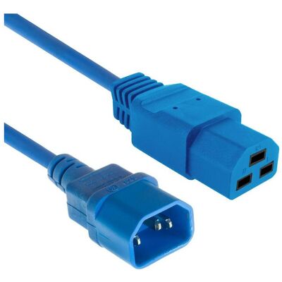 ACT Powercord C14 - C21 IEC60320 blue 2.5 m (2.50 m), Stromkabel, Blau ACT Powercord C14 - C21 IEC60320 blue 2.5 m (2.50 m), Stromkabel, Blau