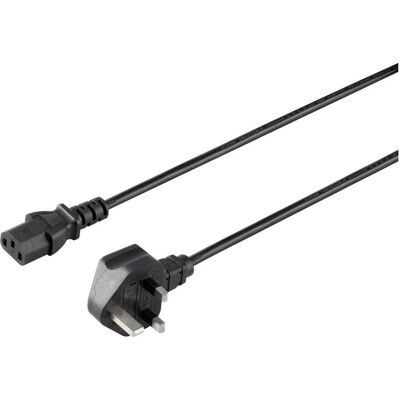 Sygonix SY-5042738 Kaltgeräte Anschlusskabel Schwarz 2.00 m (2 m), Stromkabel, Schwarz Sygonix SY-5042738 Kaltgeräte Anschlusskabel Schwarz 2.00 m (2 m), Stromkabel, Schwarz