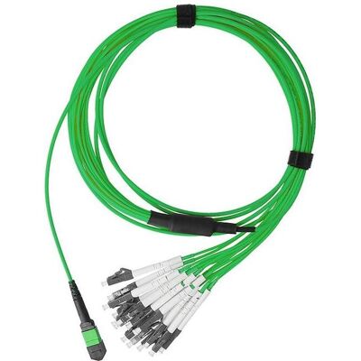 BlueOptics LWL MPO/8xLC Duplex Breakout Kabel OM5 50 Meter (50 m), Netzwerkkabel BlueOptics LWL MPO/8xLC Duplex Breakout Kabel OM5 50 Meter (50 m), Netzwerkkabel