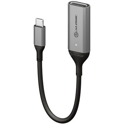 ALOGIC Ultra USB-C zu DisplayPort Adapter - 4K 60Hz, Schwarz,Grau ALOGIC Ultra USB-C zu DisplayPort Adapter - 4K 60Hz, Schwarz,Grau