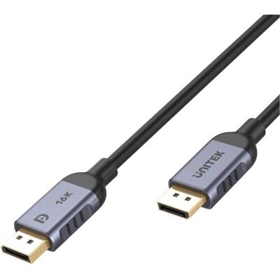 Unitek DisplayPort — DisplayPort (1.50 m), Videokabel, Schwarz, Grau Unitek DisplayPort — DisplayPort (1.50 m), Videokabel, Schwarz, Grau
