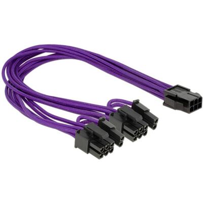 Delock PCI Express 6 Pin Buchse > Pin Stecker (30 cm), Interne Kabel (PC) Delock PCI Express 6 Pin Buchse > Pin Stecker (30 cm), Interne Kabel (PC)