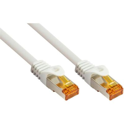 Kabelmeister RJ45 Patchkabel Cat. 7 TPE 50m – Weiss, flexibles Netzwerkkabel (S/FTP, CAT7, 50 m), Netzwerkkabel Kabelmeister RJ45 Patchkabel Cat. 7 TPE 50m – Weiss, flexibles Netzwerkkabel (S/FTP, CAT7, 50 m), Netzwerkkabel