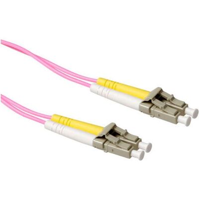 ACT 1.5 meter LSZH Multimode 50/125 OM4 fiber patch cable duplex with LC connectors (1.50 m), Netzwerkkabel ACT 1.5 meter LSZH Multimode 50/125 OM4 fiber patch cable duplex with LC connectors (1.50 m), Netzwerkkabel